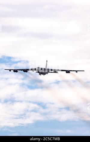 United States Air Force (USAF) Boeing B-52H strategische Bomberflugzeuge von Stratofortress. Stockfoto