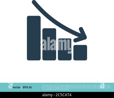 Info Grafik Finanzen Statistic Icon Vektor Logo Template Illustration Design. Vektor EPS 10. Stock Vektor