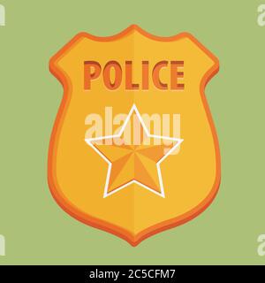 Symbol Für Das Vector Police Badge Stock Vektor
