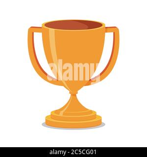 Pokal Flach Stock Vektor