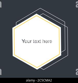 Vektor Social Media Vorlage helle Farben mit leerer Stelle für Text. Stock Vektor