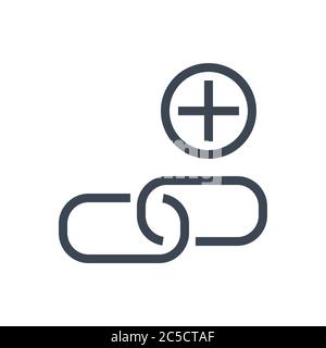Link Building Vector Glyph-Symbol Stock Vektor