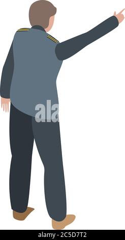 Symbol für Betrugsbekämpfer, isometrischer Stil Stock Vektor