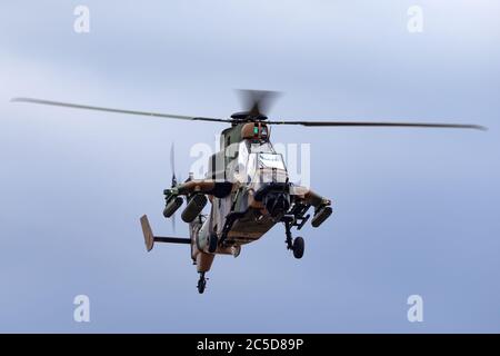 Australian Army Eurocopter Tiger ARH bewaffneter Aufklärungshubschrauber. Stockfoto