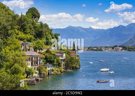 Moscia, am Lago Maggiore, in der Nähe von Ascona, Bezirk Locarno, Kanton Tessin, Schweiz. Stockfoto