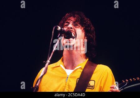 Foo Fighters beim Glastonbury Festival 1998, Worthy Farm Somerset, England, Vereinigtes Königreich. Stockfoto