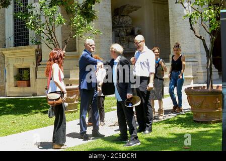 Roma, Italien. Juli 2020. FOTOCALL von ARNAUD DESPLECHIN an die französische Botschaft und Christian Masset Botschafter Frankreichs in Italien. Kredit: SPP Sport Presse Foto. /Alamy Live Nachrichten Stockfoto