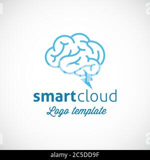 Smart Cloud Abstract Vector Logo-Vorlage Stock Vektor