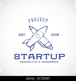 Start Abstract Vector Logo Template Stock Vektor