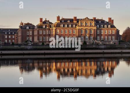 Nordkirchen, Nordrhein-Westfalen, Deutschland. 07-03-2020. Schloss Nordkirchen, das westfälische Versailles, das größte Barockschloss Westfalens Stockfoto