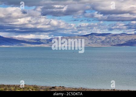 Lago argentino See in El Calafate, Patagonien, Argentinien Stockfoto