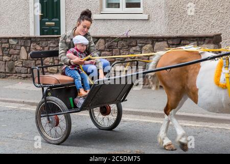 Appleby Horse Fair, Cumbria. Jährliches Treffen der Zigeuner und Reisenden in der Stadt Appleby-in-Westmorland 2019. Stockfoto