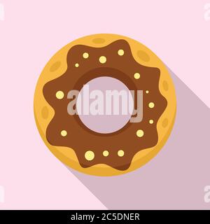 Symbol für Polizist-Donut. Flache Illustration von Polizist Donut Vektor-Symbol für Web-Design Stock Vektor