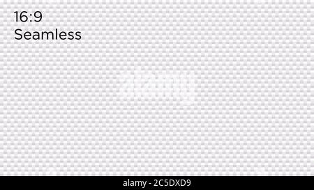 Weiße Textur, nahtlos. Seitenverhältnis, Full hd, 4K, für ein Breitbilddisplay. Stock Vektor