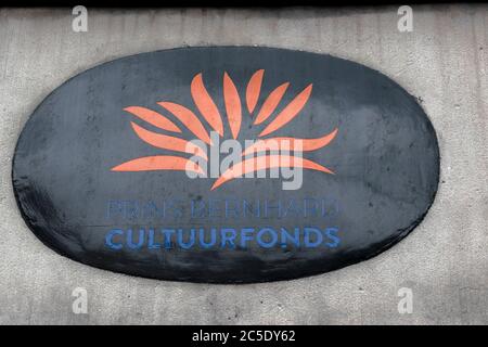 Schild Prins Bernhard Culturfonds In Amsterdam Niederlande 20-2-2020 Stockfoto