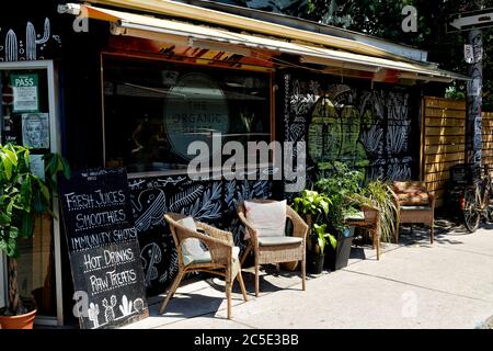 Restaurant im Kensington Market Viertel. Toronto Ontario Kanada Stockfoto