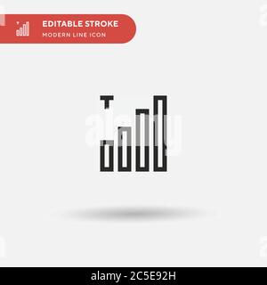 Signalabdeckung einfaches Vektorsymbol. Illustration Symbol Design Vorlage für Web mobile UI Element. Perfekte Farbe modernes Piktogramm auf bearbeitbaren Strich. Symbole zur Signalabdeckung für Ihr Geschäftsprojekt Stock Vektor