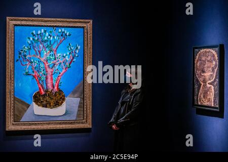 London, Großbritannien. Juli 2020. David Hockney, Jade Plant, Schätzung GBP 1,500,000 - GBP 2,500,000 - Christie's hat jetzt nach Vereinbarung nur in London eröffnet und diese Woche eine Ausstellung von ONE: A Global Sale of the 20th Century enthüllt. Kredit: Guy Bell/Alamy Live Nachrichten Stockfoto