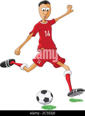 Türkei-Fußball-Spieler Stock Vektor