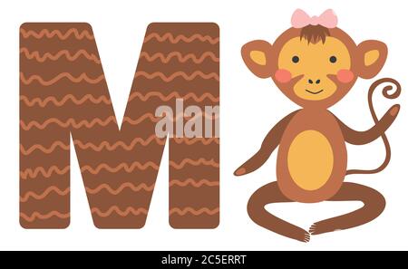 Illustration von isolierten Tier Alphabet. Stock Vektor