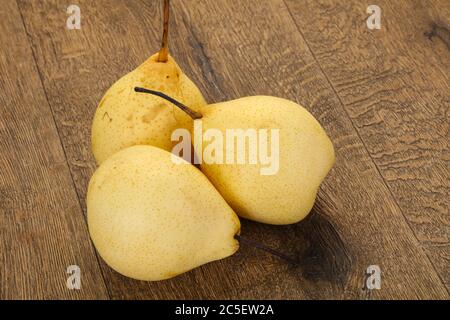 Saftige reife, gelbe Chinesische Birne Stockfoto