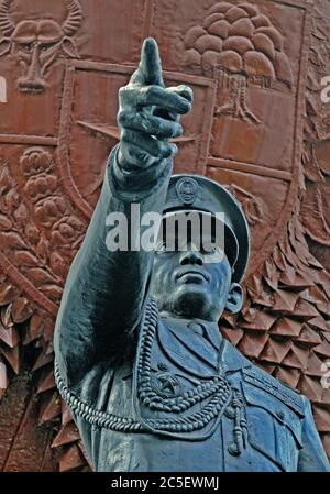 Jakarta, dki Jakarta/Indonesien - 20. April 2009: pancasila sakti Gedenkstätte. Standbild des General Ahmad Yani während des gescheiterten Staatsstreich in 19 ermordet Stockfoto