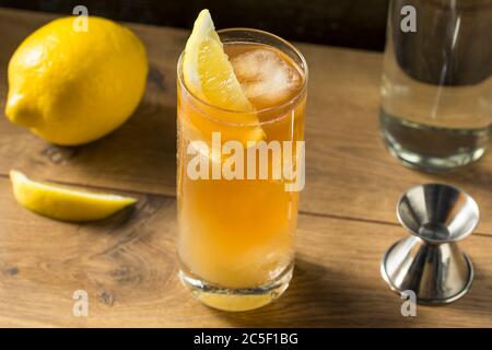 Cocktail aus gebäcktem Tee mit Zitrone auf Long Island Stockfoto