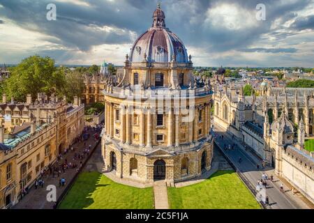 Klassische Ansicht der Universität Oxford in Großbritannien Stockfoto