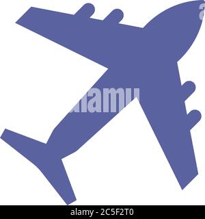 Flugzeug Symbol Flug Symbol Flughafen Flat Design Vektor Illustration Stock Vektor