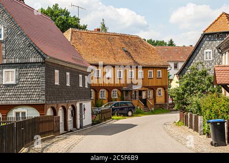 Sächsische Eindrücke in Obercunnersdorf, Deutschland Stockfoto