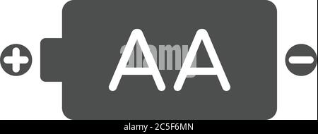 Batteriesymbol Symbol Für Die Stromversorgung Symbol Für Die Isolierte Ladetechnologie Vektor Abbildung Stock Vektor