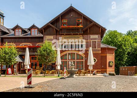 Berggasthof Honigbrunnen in Löbau, Deutschland Stockfoto