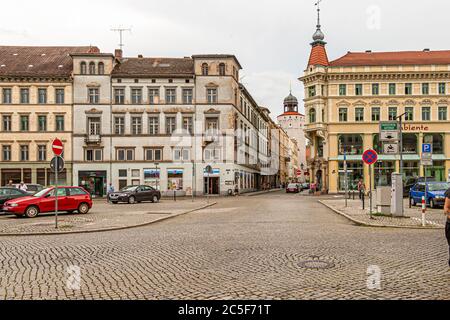 Obermarkt in Görlitz, Deutschland Stockfoto