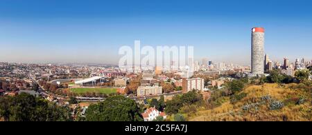 Blick auf die Stadt, Stadtzentrum von Johannesburg, Gauteng Provinz, Südafrika Stockfoto