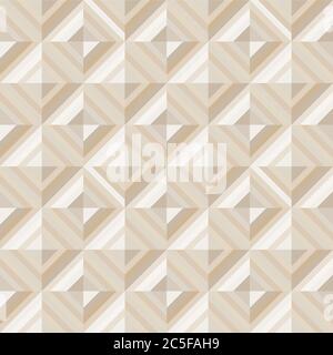 Geometrisches Muster in dunkelgrau & goldenen Farben, nahtloser Vektor-Hintergrund. Stock Vektor