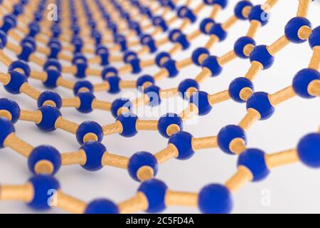 3D-Rendering der farbigen Nanoröhrchen-Oberfläche Stockfoto