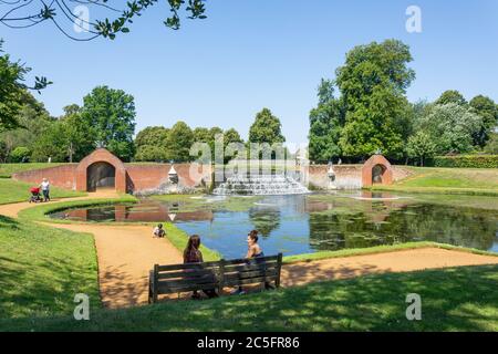 The Water Gardens, Bushy Park, Borough of Richmond upon Thames, Greater London, England, Vereinigtes Königreich Stockfoto