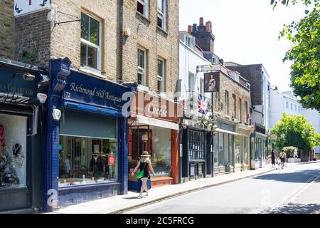 Hill Rise, Richmond Hill, Richmond, Borough of Richmond upon Thames, Greater London, England, Vereinigtes Königreich Stockfoto