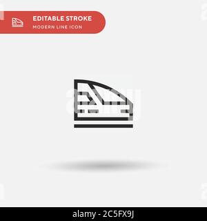 Einfaches Vektorsymbol für Hochgeschwindigkeitszug. Illustration Symbol Design Vorlage für Web mobile UI Element. Perfekte Farbe modernes Piktogramm auf bearbeitbaren Strich. High Speed Train Symbole für Ihr Geschäftsprojekt Stock Vektor