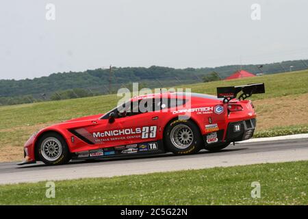 Mid-Ohio Raceway, 2. Kurve Stockfoto