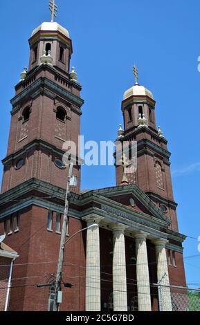 Historische Stahlstadt braddock Pa 10 Meilen Fluss von pittsburgh Stockfoto