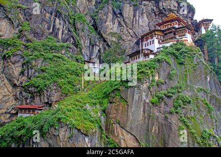 Paro Takstang (Kloster Des Tigernests) Stockfoto