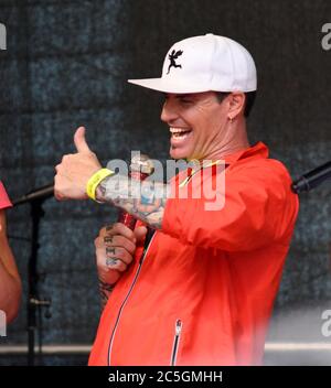 Manhattan, Vereinigte Staaten Von Amerika. August 2016. NEW YORK, NY - AUGUST 05: Rapper Vanilla Ice wird am 5. August 2016 in New York City gesehen. Personen: Vanilla Ice Kredit: Storms Media Group/Alamy Live News Stockfoto