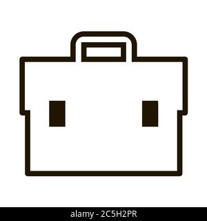 Tasche Aktentasche Symbol auf weißem Hintergrund. EPS 10. Vektorgrafik. Stock Vektor