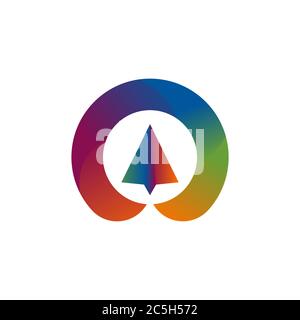 Papier Ebene bunte Vektor Design Vorlage Illustration Stock Vektor