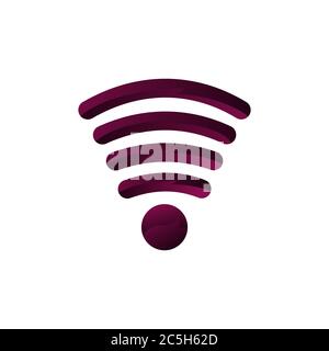 wifi bunte Vektor Design Vorlage Illustration Stock Vektor