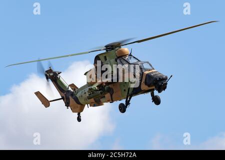 Australian Army Eurocopter Tiger ARH bewaffneter Aufklärungshubschrauber. Stockfoto