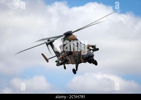 Australian Army Eurocopter Tiger ARH bewaffneter Aufklärungshubschrauber. Stockfoto