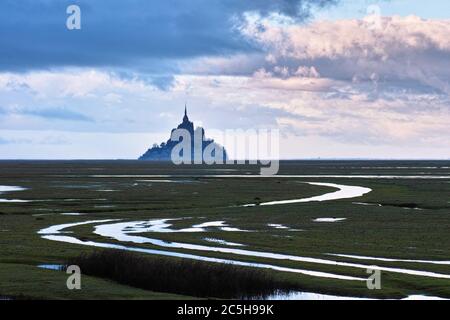 Mont Saint-Michel, Normandie, Frankreich Stockfoto