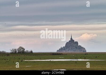 Mont Saint-Michel, Normandie, Frankreich Stockfoto